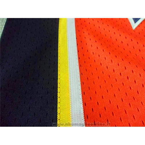 Maglia Golden State Warriors Stephen Curry NO 30 Throwback Arancione